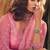Pink Embroidered & Stone Work Net Semi Stitched Lehenga Set