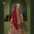 Maroon Embroidered & Stone Sequins Velvet Semi Stitched Lehenga Set