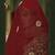 Maroon Embroidered & Stone Sequins Velvet Semi Stitched Lehenga Set