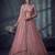 Dusty Rose Designer Embroidery With Hand Work Net Semi Stitched Lehenga Set