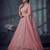 Dusty Rose Designer Embroidery With Hand Work Net Semi Stitched Lehenga Set