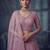 Lavender Designer Embroidery With Hand Work Net Semi Stitched Lehenga Set