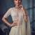 Ivory Designer Embroidery With Hand Work Net Semi Stitched Lehenga Set