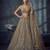 Gold Designer Embroidery With Hand Work Net Semi Stitched Lehenga Set