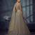 Gold Designer Embroidery With Hand Work Net Semi Stitched Lehenga Set