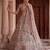 Mauve Designer Embroidery With Hand Work Silk Blend Semi Stitched Lehenga Set