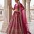 Pink Designer Embroidery With Hand Work Silk Blend Semi Stitched Lehenga Set
