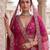 Pink Designer Embroidery With Hand Work Silk Blend Semi Stitched Lehenga Set