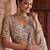 White Designer Embroidery With Hand Work Silk Blend Semi Stitched Lehenga Set