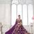 Purple Designer Embroidery With Hand Work Silk Blend Semi Stitched Lehenga Set