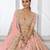 Pink Designer Embroidery With Hand Work Silk Blend Semi Stitched Lehenga Set