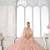Pink Designer Embroidery With Hand Work Silk Blend Semi Stitched Lehenga Set
