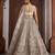 White Designer Embroidery With Hand Work Net Semi Stitched Lehenga Set