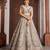 White Designer Embroidery With Hand Work Net Semi Stitched Lehenga Set
