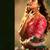 Green Embroidered Sequins & Print Organza Semi Stitched Lehenga Set