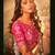 Green Embroidered Sequins & Print Organza Semi Stitched Lehenga Set