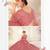 Pink Embriodery And Stone Net Semi Stitched Lehenga Set