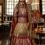 Multi Sparkle & Print Silk Blend Semi Stitched Lehenga Set