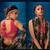 Green Embroidered Sequins & Print Organza Semi Stitched Lehenga Set