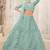 Pink Embroidered & Sequins Net Semi Stitched Lehenga Set
