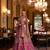 Multi Mirror Silk Blend Semi Stitched Lehenga Set