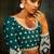 Green Embroidered & Sequins Net Semi Stitched Lehenga Set