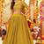 Mustard Embroidered & Sequins Georgette Semi Stitched Lehenga Set