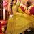 Mustard Embroidered & Sequins Georgette Semi Stitched Lehenga Set