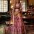 Multi Sparkle & Print Silk Blend Semi Stitched Lehenga Set