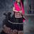 Black Embroidered Sequins & Plastic Mirror Silk Blend Semi Stitched Lehenga Set