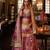 Multi Sparkle & Print Silk Blend Semi Stitched Lehenga Set