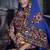 Yellow & Black Embroidered Sequins & Plastic Mirror Silk Blend Semi Stitched Lehenga Set