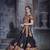 Black Embroidered Sequins & Plastic Mirror Silk Blend Semi Stitched Lehenga Set