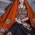 Black Embroidered Sequins & Plastic Mirror Silk Blend Semi Stitched Lehenga Set