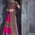 Pink Embroidered Sequins & Plastic Mirror Silk Blend Semi Stitched Lehenga Set