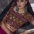 Pink Embroidered Sequins & Plastic Mirror Silk Blend Semi Stitched Lehenga Set