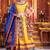 Yellow Embroidered & Plastic Mirror Silk Blend Semi Stitched Lehenga Set