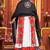 Off White Embroidered & Plastic Mirror Silk Blend Semi Stitched Lehenga Set