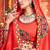 Black Embroidered & Plastic Mirror Silk Blend Semi Stitched Lehenga Set