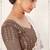 Brown Embroidered & Sequins Georgette Semi Stitched Lehenga Set