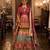 Multi Sparkle & Mirror Silk Blend Semi Stitched Lehenga Set