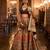 Multi Sparkle & Mirror Silk Blend Semi Stitched Lehenga Set