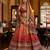 Multi Mirror Silk Blend Semi Stitched Lehenga Set