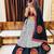 Off White Gamthi Print & Mirror Work Blended Cotton Semi Stitched Lehenga Set