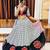 Off White Gamthi Print & Mirror Work Blended Cotton Semi Stitched Lehenga Set