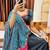Multi Gamthi Print & Mirror Work Blended Cotton Semi Stitched Lehenga Set