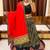 Multi Gamthi Print & Mirror Work Blended Cotton Semi Stitched Lehenga Set