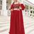 Red Embroidery Thread & Sequins Georgette Semi Stitched Lehenga Set