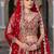 Red Embroidery Daimond & Sequins Net Semi Stitched Lehenga Set