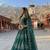 Green Embroidery Work Diamond Work With Stones And Diamonds Net Semi Stitched Lehenga Set